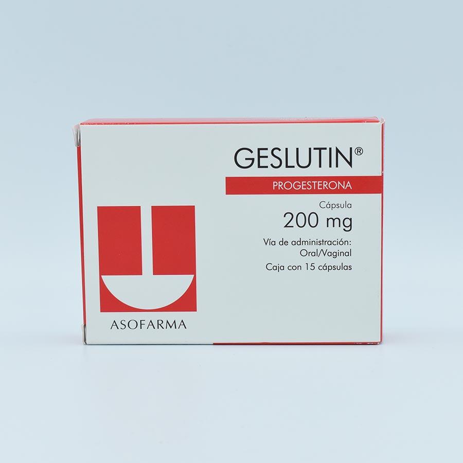 GESLUTIN 200MG CAJA CON 15 CAPSULAS (PROGESTERONA)