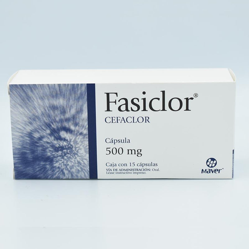 CEFACLOR 500MG CAJA CON 15 CAPSULAS (FASICLOR)