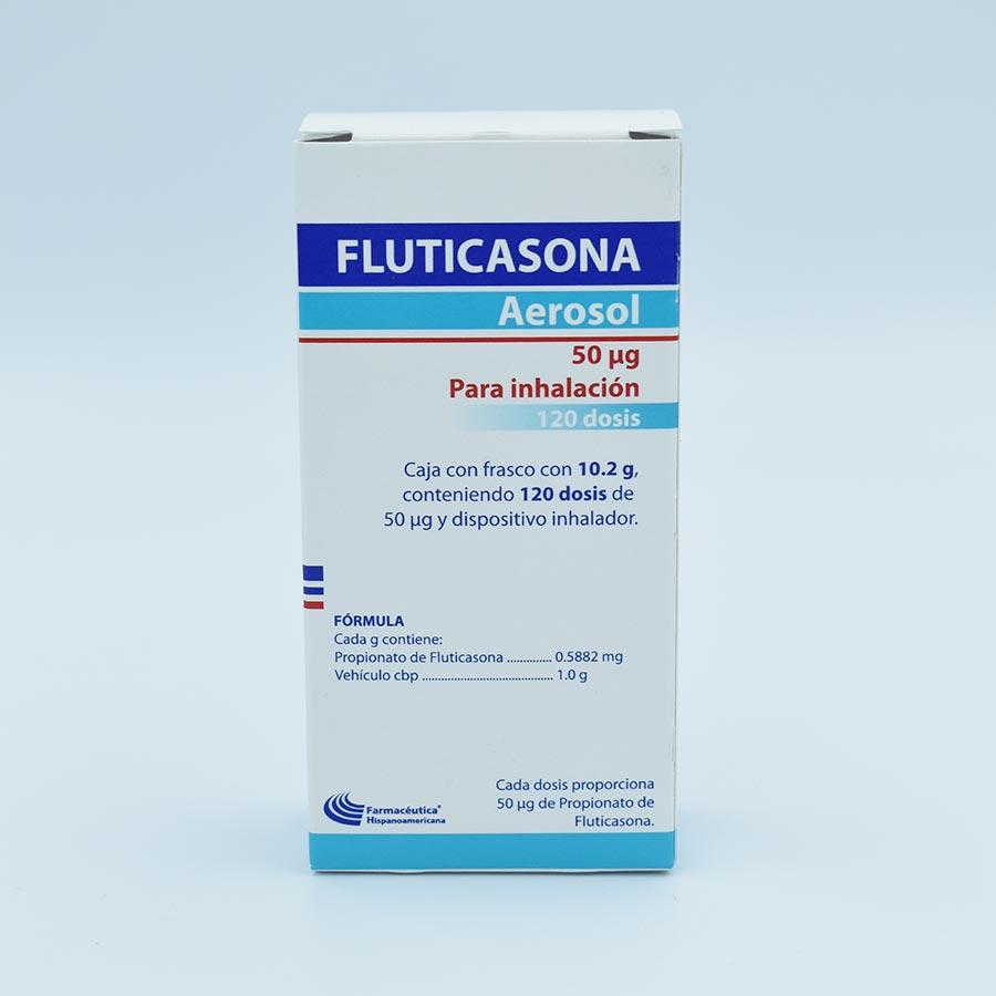 FLUTICASONA .5882MG.FRASCO CON 10.2GR. 120 DOSIS AEROSOL PARA INHALACION (FHISFLUNAL)