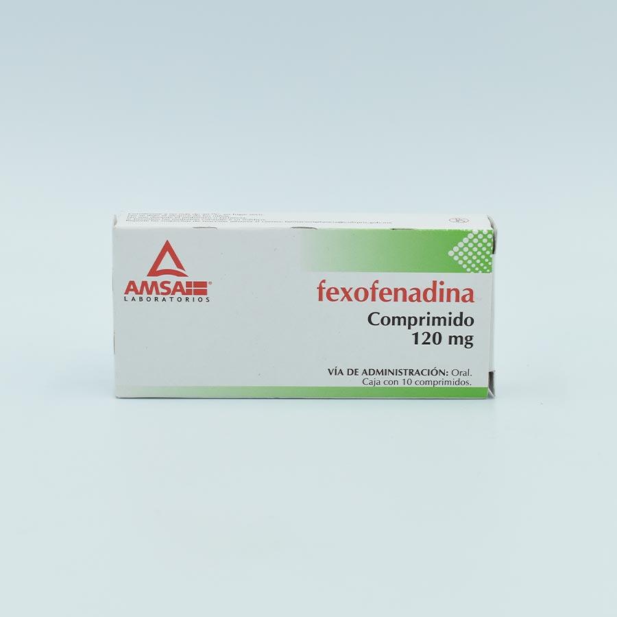 Fexofenadina 120mg Caja Con 10 Tabletas G I Amsa Farmacias Iguales