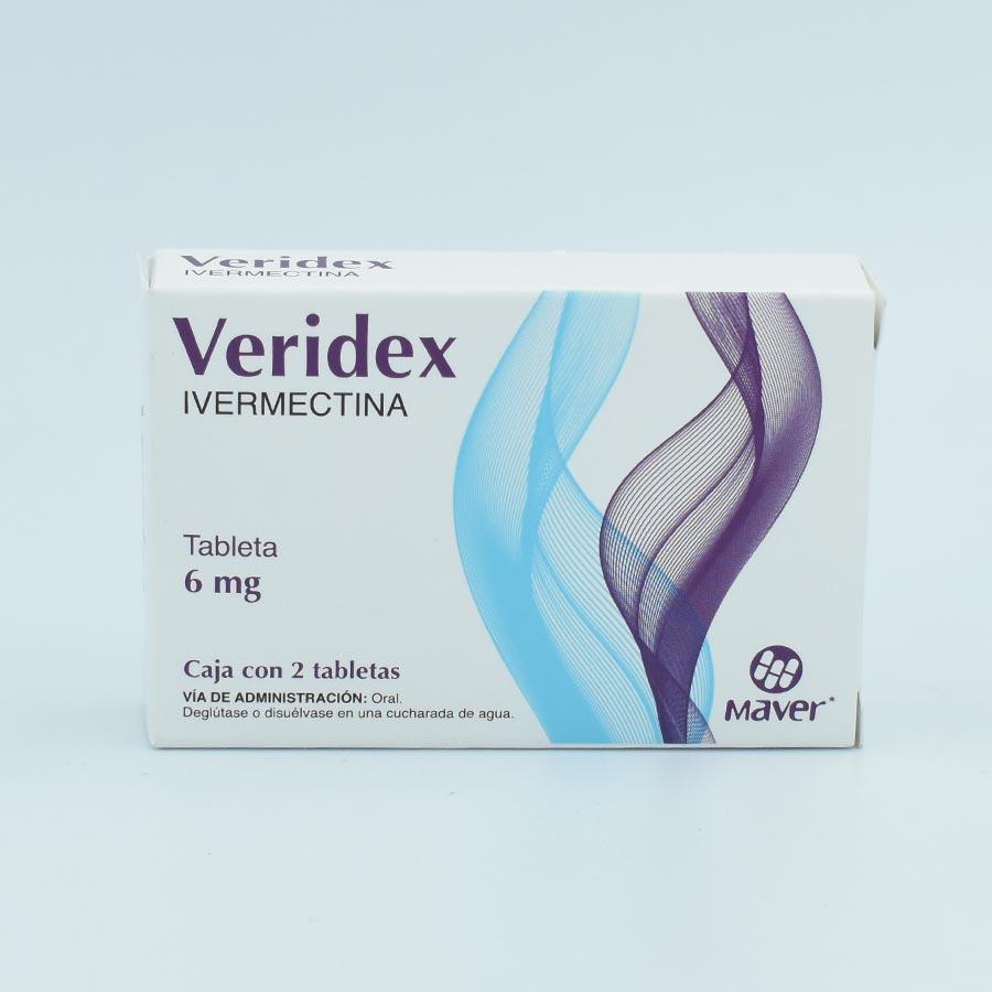 IVERMECTINA 6MG CAJA CON 2 TABLETAS (VERIDEX)