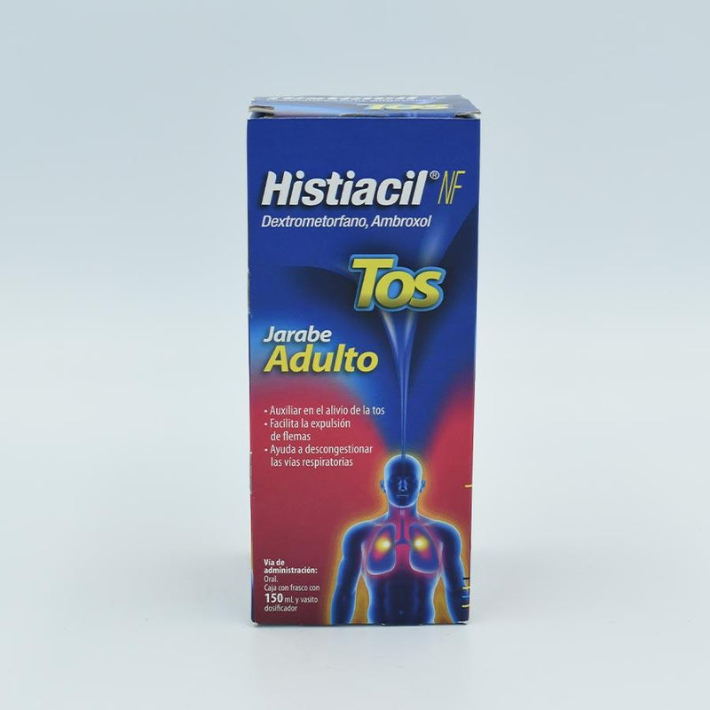 Histiacil NF Dextrometorfano 225 mg / Ambroxol 225 mg adulto 150 ml jarabe