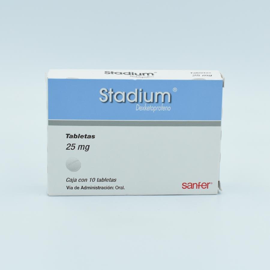 STADIUM 25MG CAJA CON 10 TABLETAS (DEXKETOPROFENO)