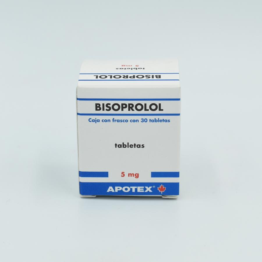 BISOPROLOL 5 MG CAJA CON 30 TABLETAS G.I ( APOTEX)