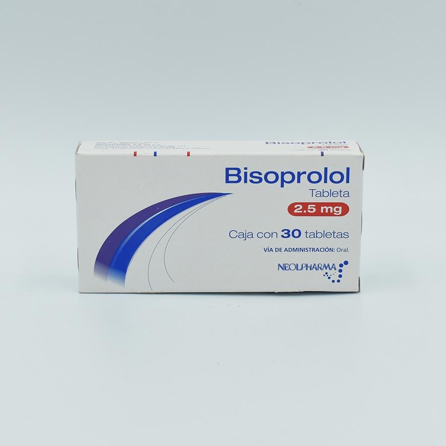 BISOPROLOL 2.5MG CAJA CON 30 TABLETAS G.I. (NEOLPHARMA)