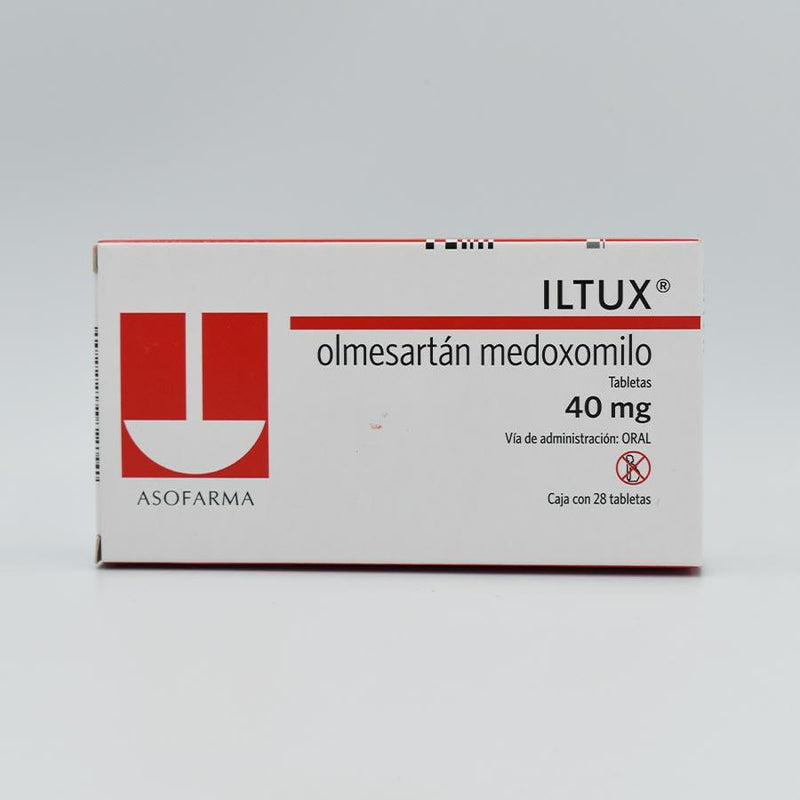 ILTUX  40 MG  CAJA CON 28 TABLETAS ( OLMESARTAN MEDOXOMILO )