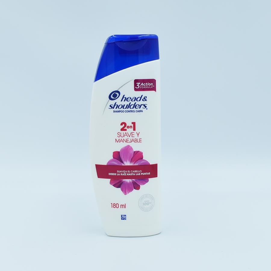 HEAD&SHOULDERS 2 EN 1 SUAVE Y MANEJABLE 180ML