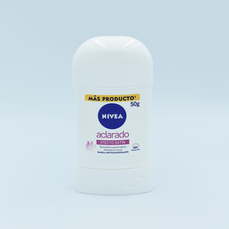 NIVEA ACLARADO EFECTO SATIN DAMA BARRA 50GR.