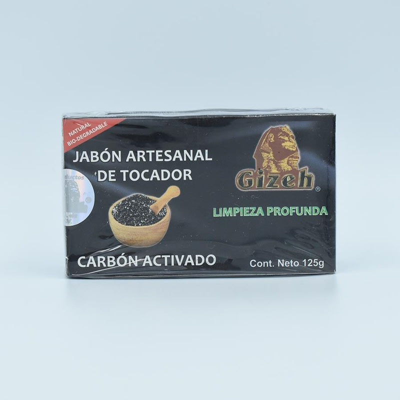 GIZEH JABON ARTESANAL DE TOCADOR CARBON ACTIVADO 125GR